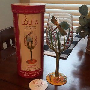 Lolita Hand Painted Wine Glass